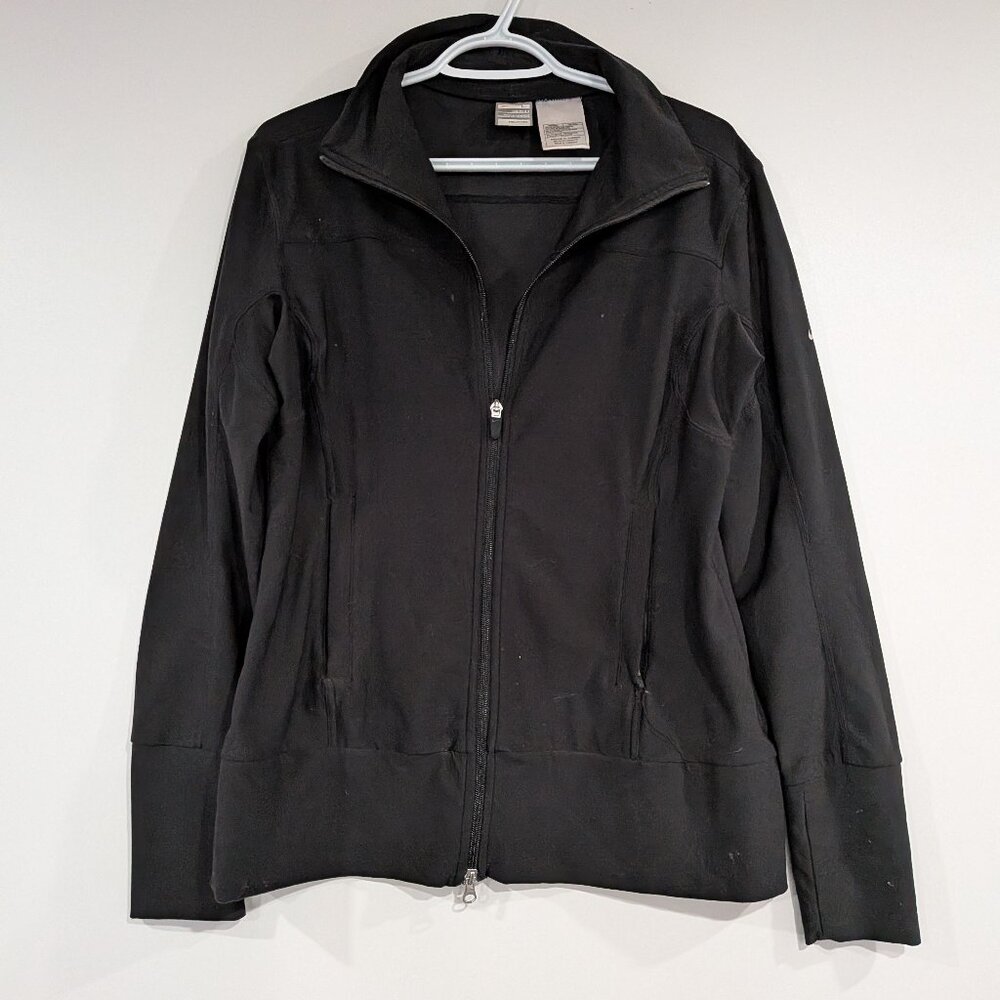Nike Fit Dry Zip Up Jacket Black Size Large - Picture 1 of 4